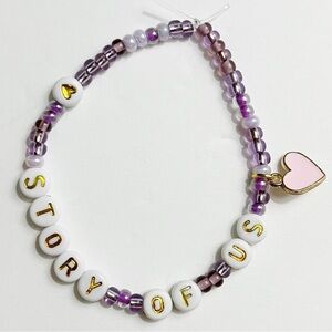 Taylor Swift Eras Tour Friendship Bracelet The Story Of Us Speak Now w/ Charm